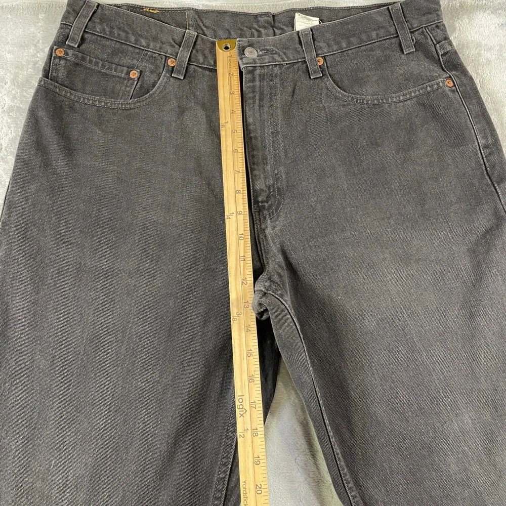 Vintage Levis 550 Jeans Mens 32x34 Faded Black‎ Relaxed Fit Denim Y2K Punk 36x34